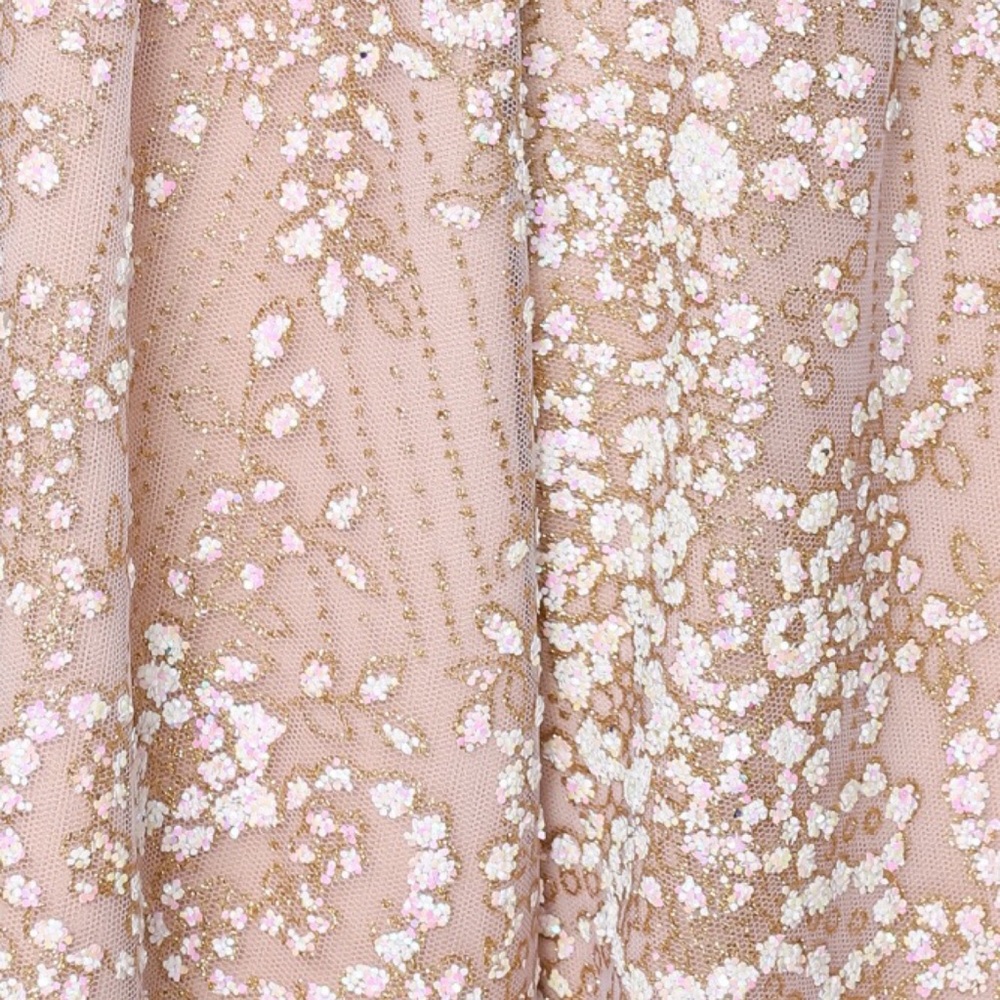 Fairy Lights Bell Sleeve Gold Romper - Picture 3 of 8